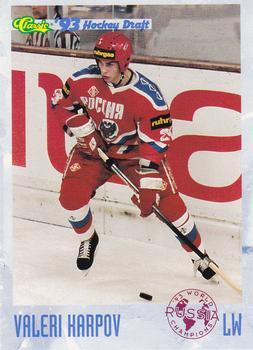 #90 Valeri Karpov - Russia - 1993 Classic '93 Hockey Draft Hockey