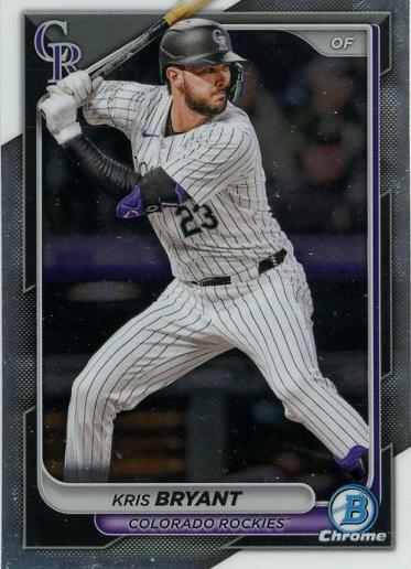 #90 Kris Bryant - Colorado Rockies - 2024 Bowman Chrome Baseball