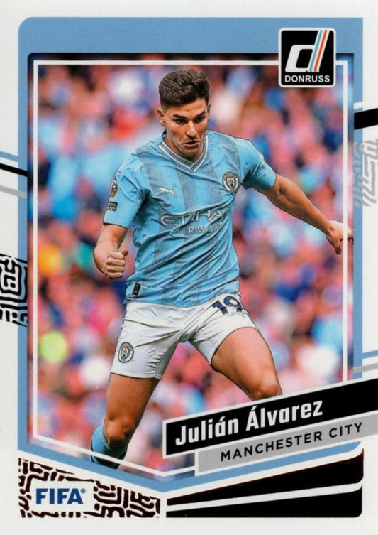#90 Julian Alvarez - Manchester City - 2023-24 Donruss Soccer