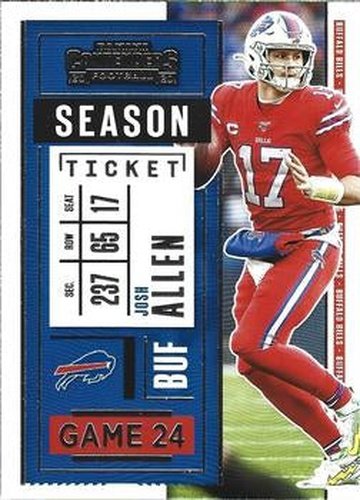 #90 Josh Allen - Buffalo Bills - 2020 Panini Contenders Football
