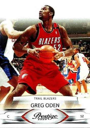 #90 Greg Oden - Portland Trail Blazers - 2009-10 Panini Prestige Basketball