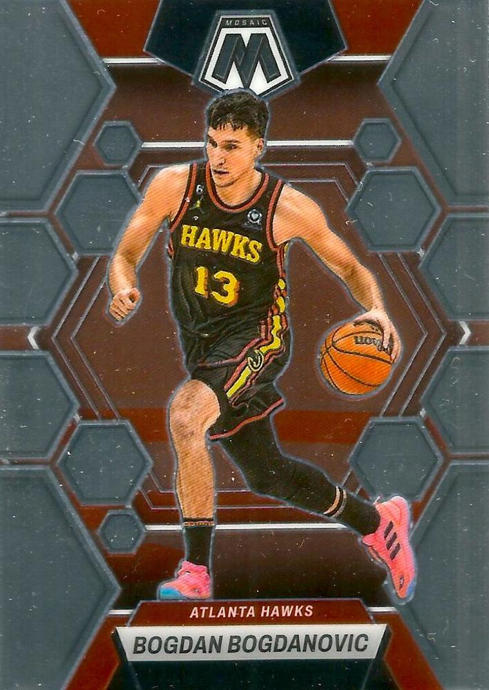 #90 Bogdan Bogdanovic - Atlanta Hawks - 2022-23 Panini Mosaic Basketball