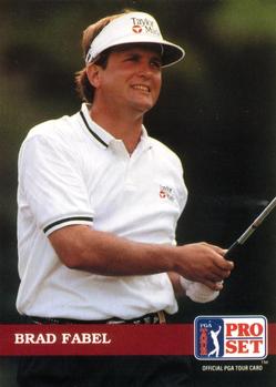 #90 Brad Fabel - 1992 Pro Set PGA Tour Golf