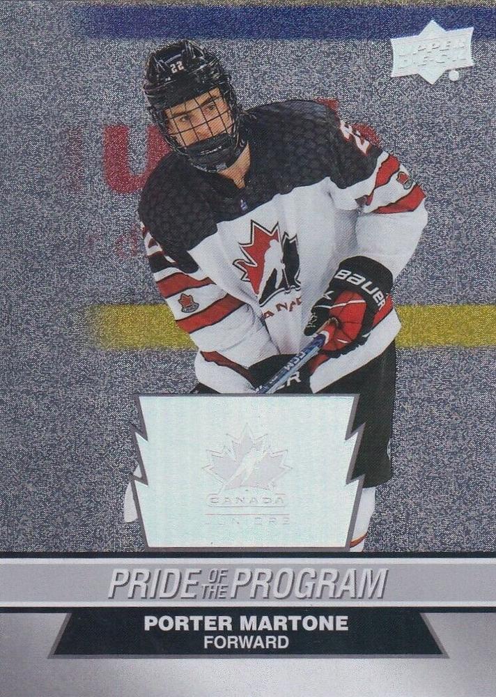 #90 Porter Martone - Canada - 2023 Upper Deck Team Canada Juniors - Patterned Foilboard Hockey