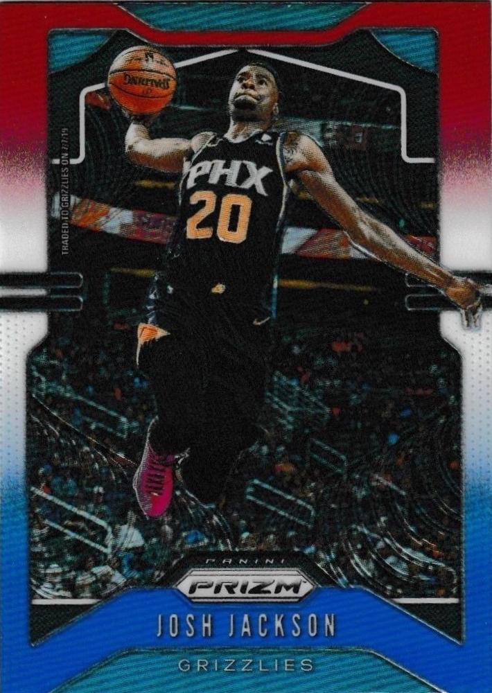 #90 Josh Jackson - Memphis Grizzlies - 2019-20 Panini Prizm - Prizms Red White and Blue Basketball