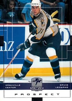 #90 David Legwand - Nashville Predators - 1999-00 Upper Deck Wayne Gretzky Hockey