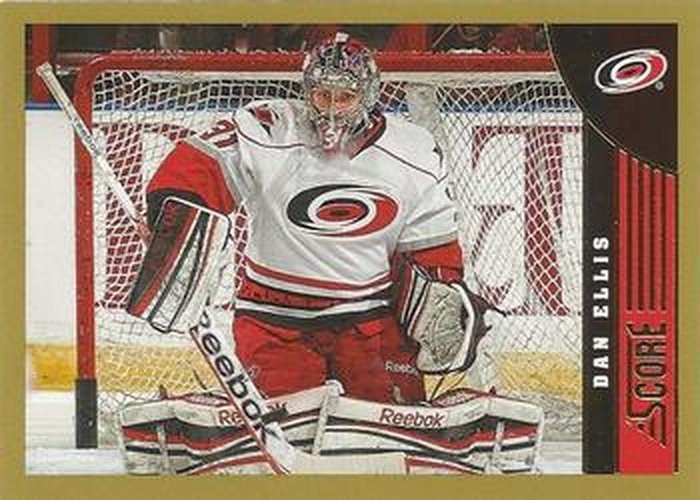 #90 Dan Ellis - Carolina Hurricanes - 2013-14 Score - Gold Hockey