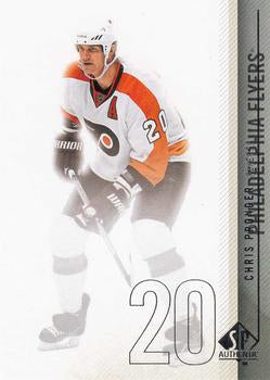 #90 Chris Pronger - Philadelphia Flyers - 2010-11 SP Authentic Hockey