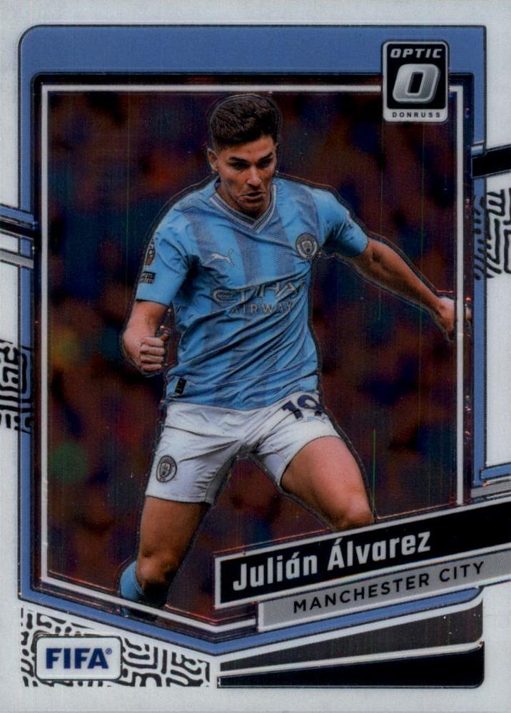 #90 Julian Alvarez - Manchester City - 2023-24 Donruss - Optic Soccer