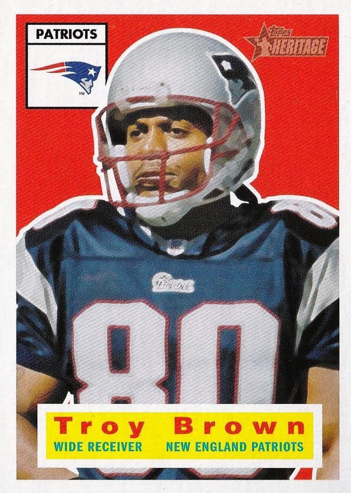 #90 Troy Brown - New England Patriots - 2001 Topps Heritage Football
