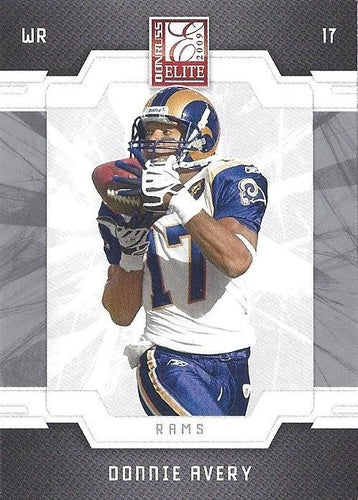 #90 Donnie Avery - St. Louis Rams - 2009 Donruss Elite Football