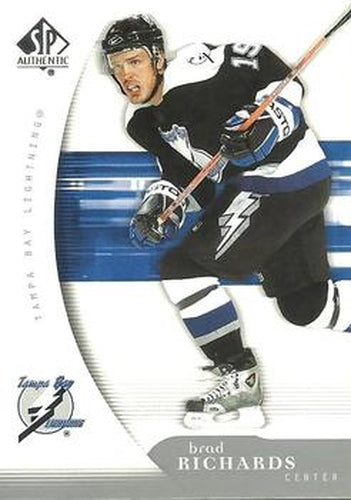 #90 Brad Richards - Tampa Bay Lightning - 2005-06 SP Authentic Hockey