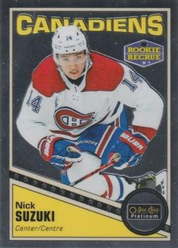 #R-90 Nick Suzuki - Montreal Canadiens - 2019-20 O-Pee-Chee Platinum - Retro Hockey