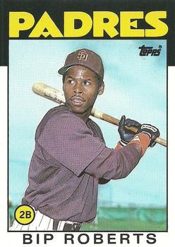 #91T Bip Roberts - San Diego Padres - 1986 Topps Traded Baseball