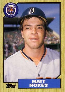 #91T Matt Nokes  - Detroit Tigers - 1987 Topps Traded Baseball