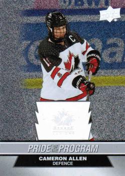 #91 Cameron Allen - Canada - 2023 Upper Deck Team Canada Juniors - Patterned Foilboard Hockey