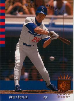 #91 Brett Butler - Los Angeles Dodgers - 1993 SP Baseball