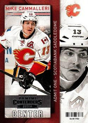 #91 Mike Cammalleri - Calgary Flames - 2013-14 Panini Contenders Hockey