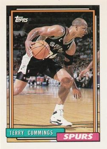 #91 Terry Cummings - San Antonio Spurs - 1992-93 Topps Basketball