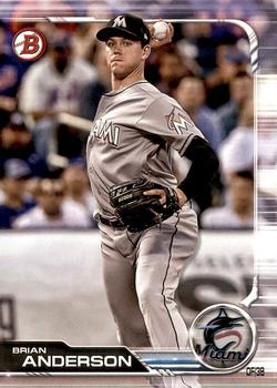 #91 Brian Anderson - Miami Marlins - 2019 Bowman Baseball