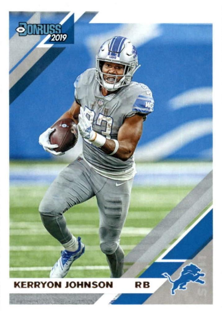 #91 Kerryon Johnson - Detroit Lions - 2019 Donruss Football