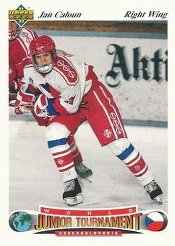#91 Jan Caloun - Czechoslovakia - 1991-92 Upper Deck Czech World Juniors Hockey