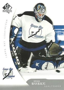 #91 Sean Burke - Tampa Bay Lightning - 2005-06 SP Authentic Hockey