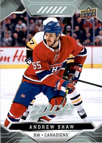 #91 Andrew Shaw - Montreal Canadiens - 2019-20 Upper Deck MVP Hockey