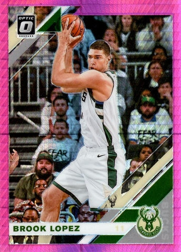 #91 Brook Lopez - Milwaukee Bucks - 2019-20 Donruss Optic - Hyper Pink Basketball