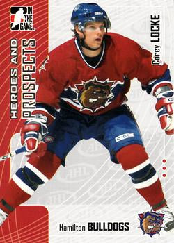 #91 Corey Locke - Hamilton Bulldogs - 2005-06 In The Game Heroes and Prospects Hockey