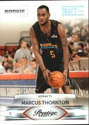 #241 Marcus Thornton - New Orleans Hornets - 2009-10 Panini Prestige - Draft Picks Light Blue Basketball