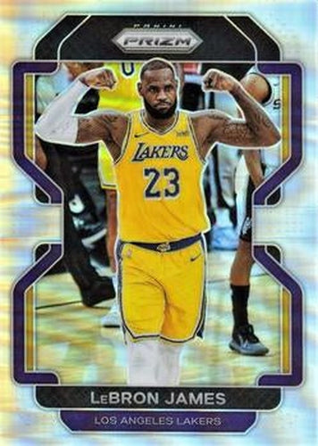 #91 LeBron James - Los Angeles Lakers - 2021-22 Panini Prizm - Silver Basketball