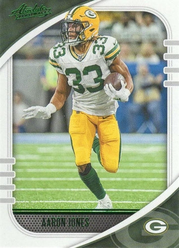 #91 Aaron Jones - Green Bay Packers - 2020 Panini Absolute - Green Football