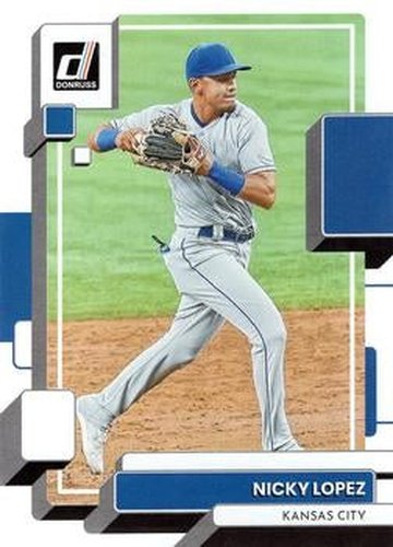 #91 Nicky Lopez - Kansas City Royals - 2022 Donruss Baseball