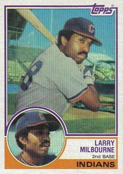 #91 Larry Milbourne - Cleveland Indians - 1983 Topps Baseball