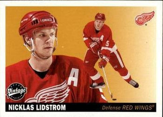 #91 Nicklas Lidstrom - Detroit Red Wings - 2002-03 Upper Deck Vintage Hockey