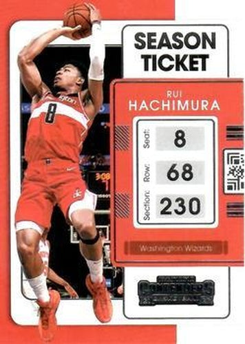 #91 Rui Hachimura - Washington Wizards - 2021-22 Panini Contenders Basketball