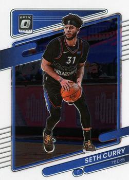 #91 Seth Curry - Philadelphia 76ers - 2021-22 Donruss Optic Basketball