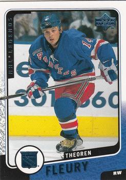#91 Theoren Fleury - New York Rangers - 2000-01 Upper Deck Legends Hockey