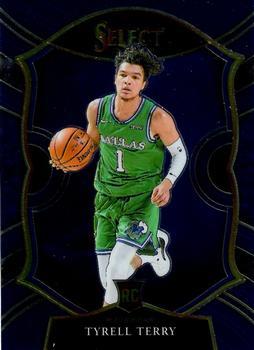 #91 Tyrell Terry - Dallas Mavericks - 2020-21 Panini Select - Blue Basketball