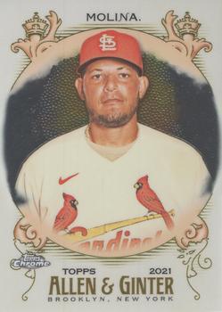 #91 Yadier Molina - St. Louis Cardinals - 2021 Topps Allen & Ginter Chrome Baseball