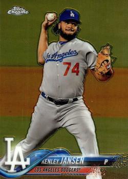 #91 Kenley Jansen - Los Angeles Dodgers - 2018 Topps Chrome Baseball
