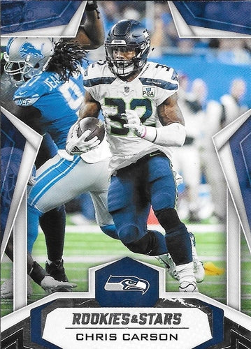 #91 Chris Carson - Seattle Seahawks - 2019 Panini Rookies & Stars Football