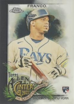 #91 Wander Franco - Tampa Bay Rays - 2022 Topps Allen & Ginter Chrome Baseball