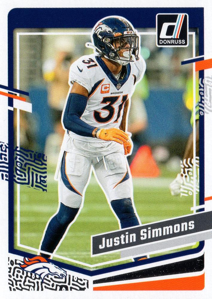 #91 Justin Simmons - Denver Broncos - 2023 Donruss Football