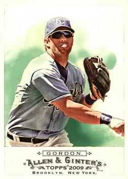 #91 Alex Gordon - Kansas City Royals - 2009 Topps Allen & Ginter Baseball