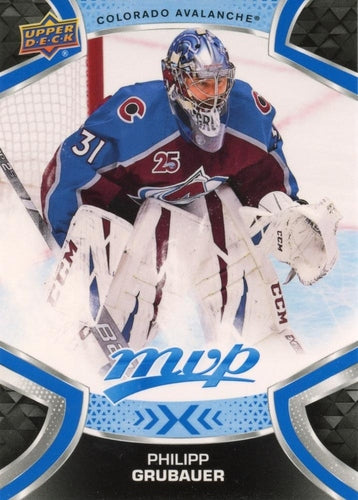 #91 Philipp Grubauer - Colorado Avalanche - 2021-22 Upper Deck MVP - Blue Hockey
