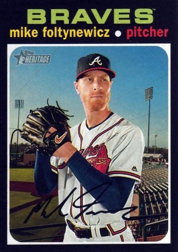#91 Mike Foltynewicz - Atlanta Braves - 2020 Topps Heritage Baseball