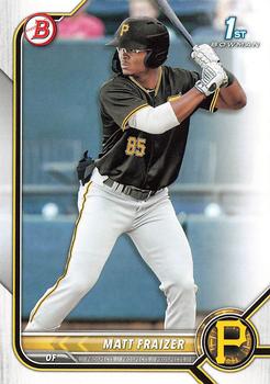 #BP-91 Matt Fraizer - Pittsburgh Pirates - 2022 Bowman - Prospects Baseball