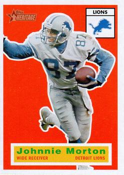 #91 Johnnie Morton - Detroit Lions - 2001 Topps Heritage Football